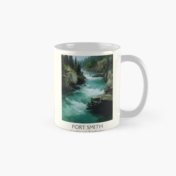 Item preview, Fort Smith Northwest Territories Retro River Valley Art designed and sold by TuncGK.