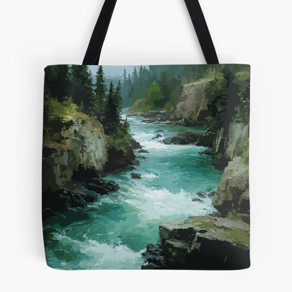 Item preview, Fort Smith Northwest Territories Retro River Valley Art designed and sold by TuncGK.