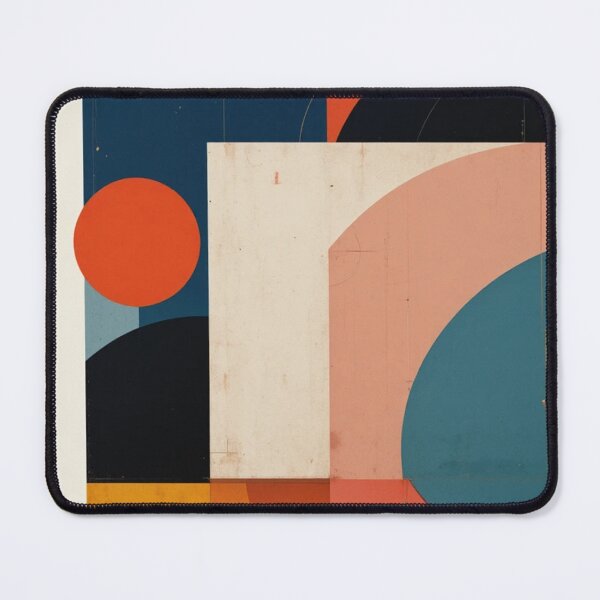 Item preview, Bauhaus Resonance: Pure Geometric Color Fields in Indigo, Vermilion and Warm Saffron designed and sold by mrpuchleitner.