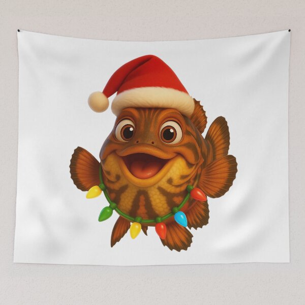 Item preview, Christmas Flathead Perch designed and sold by Sillytoe.