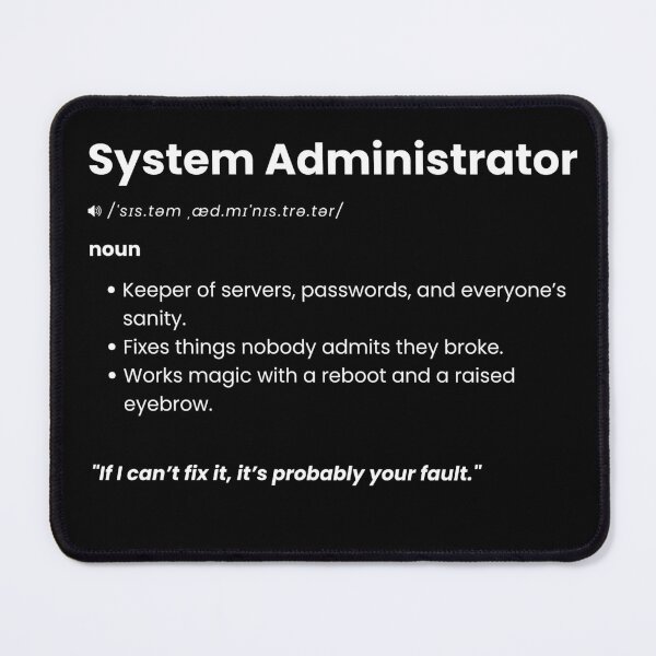 Item preview, System Administrator Definition Shirt | Funny SysAdmin Gift for IT Professionals designed and sold by Yuli Club.