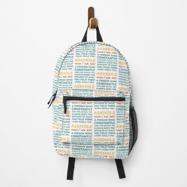 Item preview, AskHole Definition Funny Quote – Sarcastic Humor Saying Pun designed and sold by Shape Snip Studio.
