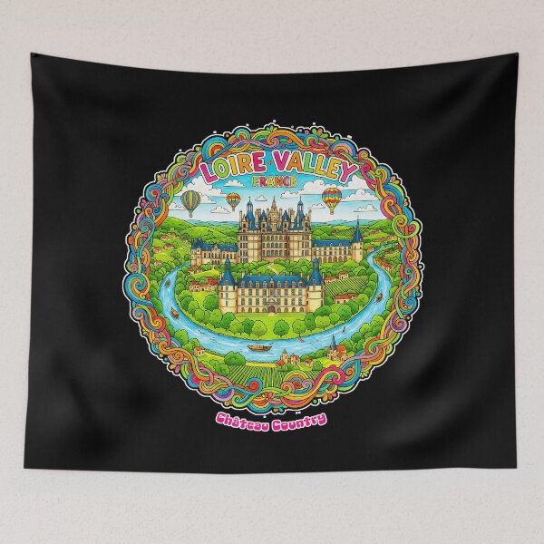 Item preview, Loire Valley • Château Country (France Travel Art) designed and sold by FrancophileFun.