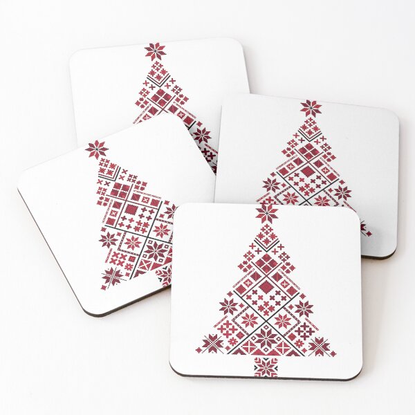 Item preview, Palestine Christmas Tree | Palestinian Tatreez Pattern  designed and sold by Qantara Art Gallery.