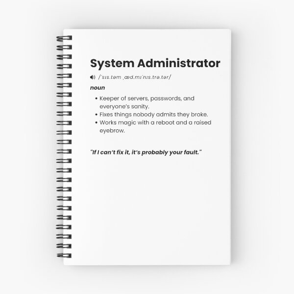 Item preview, System Administrator Definition Shirt | Funny SysAdmin Gift for IT Professionals designed and sold by Yuli Club.