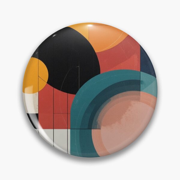Item preview, Bauhaus Cadence: Non-Objective Geometry in Ultramarine, Scarlet and Dusty Gold designed and sold by mrpuchleitner.