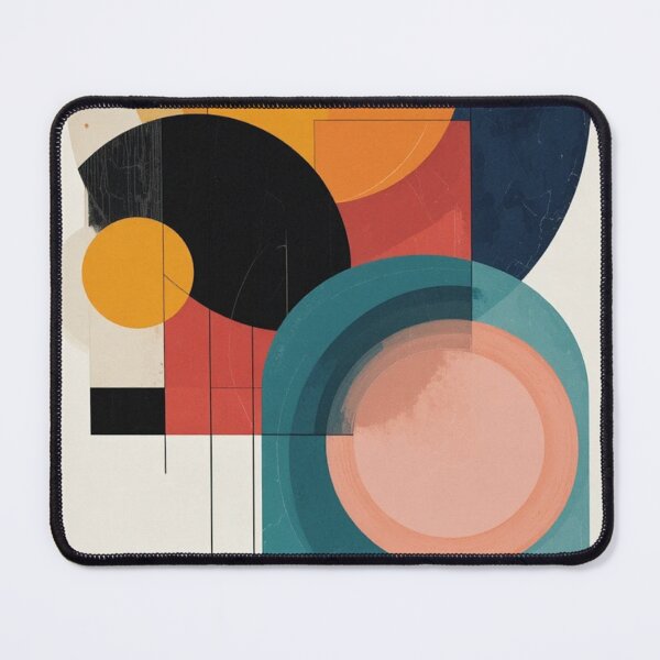 Item preview, Bauhaus Cadence: Non-Objective Geometry in Ultramarine, Scarlet and Dusty Gold designed and sold by mrpuchleitner.
