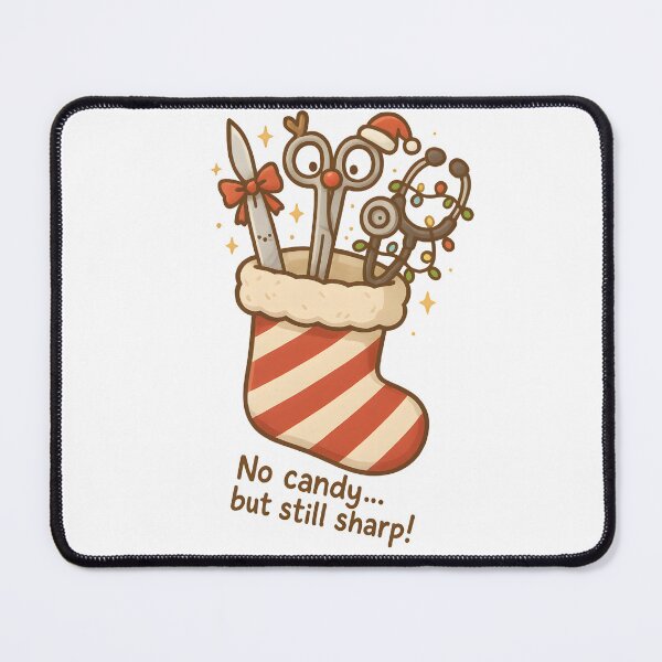 Item preview, Christmas Vet Stocking – “No Candy… But Still Sharp!” designed and sold by Bettybee00.