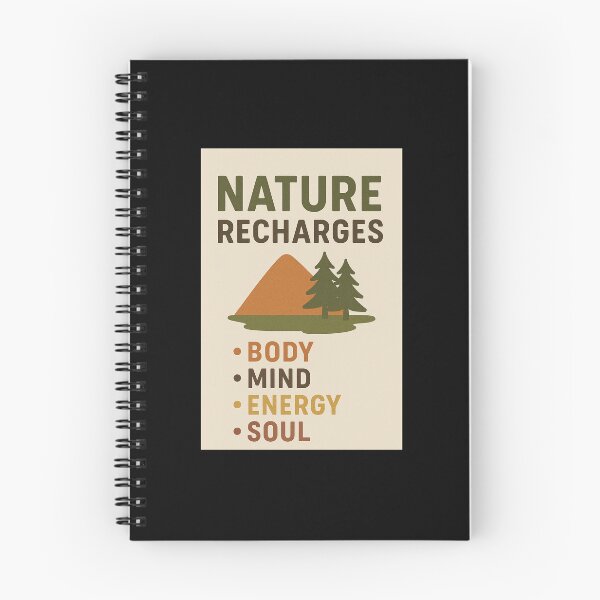 Item preview, Nature Recharges the Body, Mind, Energy & Soul designed and sold by Sergeant Wild.