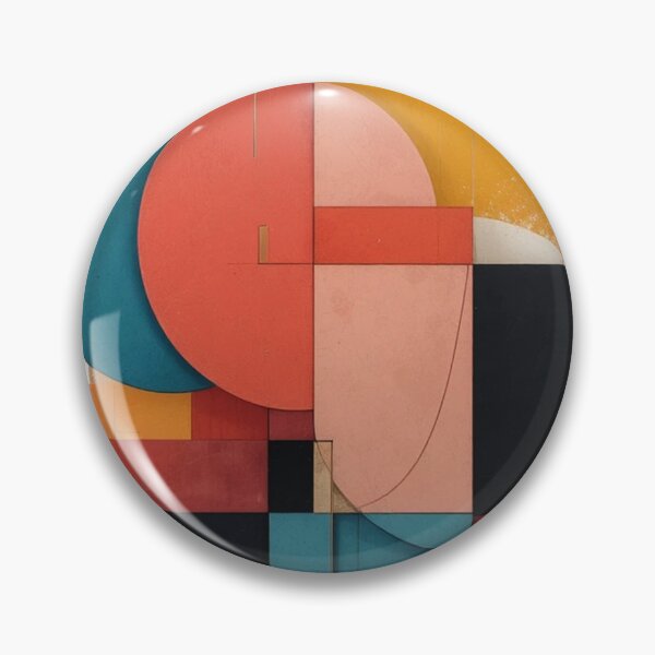 Item preview, Bauhaus Radiance: Non-Figurative Color Geometry in Sapphire, Alizarin and Sunlit Ochre designed and sold by mrpuchleitner.