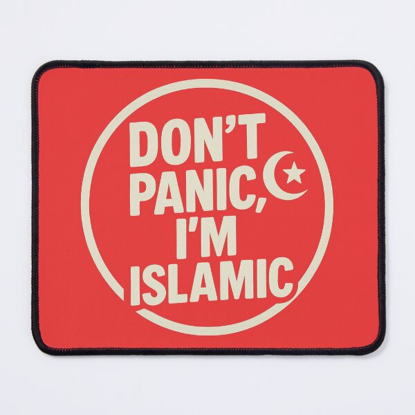 Item preview, Don’t Panic, I’m Islamic – Crescent & Star Design designed and sold by The Murcian Path.