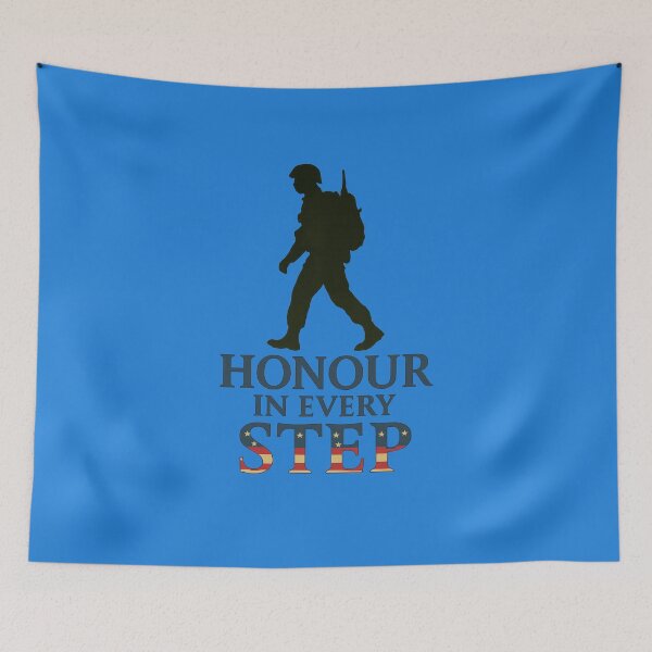 Item preview, Honour In Every Step Soldier Tribute Art designed and sold by ArtComixHaven.