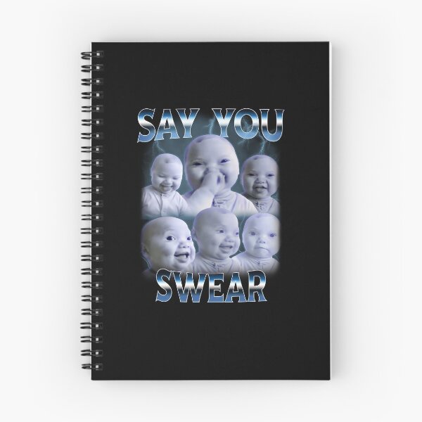 Item preview, Say You Swear Ai Niche Baby Holding Back Laugh Genz Meme designed and sold by elderberry.
