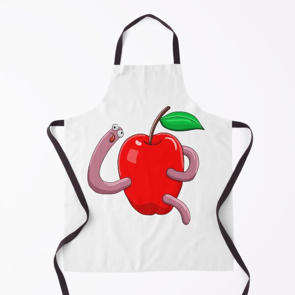 Item preview, Cute Worm Hugging Apple designed and sold by mikemike33.