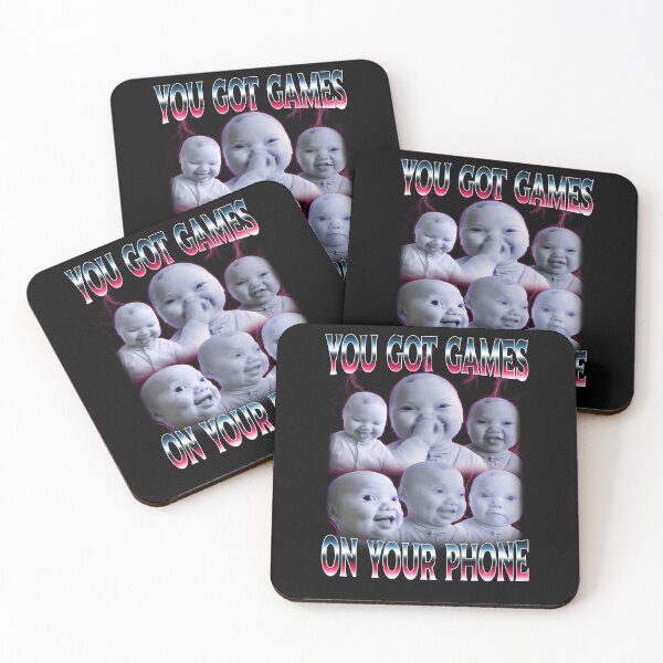 Item preview, You Got Games On Phone Ai Niche Baby Holding Laugh Genz Meme designed and sold by elderberry.