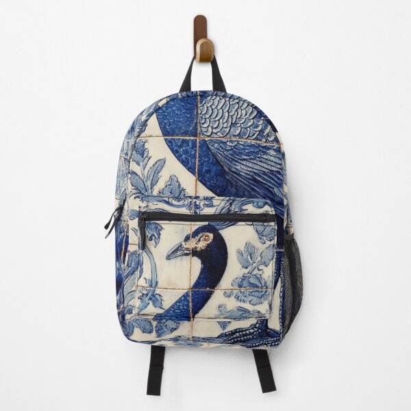 Item preview, Blue Peacock in Portugal Azulejos/ Tiles designed and sold by regiaart.
