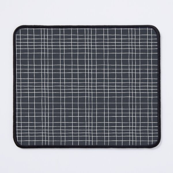 Item preview, Hand-drawn grid lines white dark gray designed and sold by Lolah-Studio.