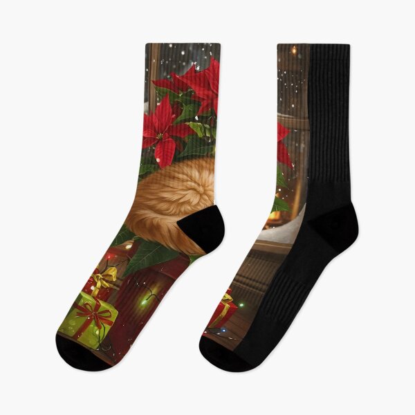 Item preview, Cat Plants Christmas Cozy Christmas Cat Garden designed and sold by Uglyandcute.