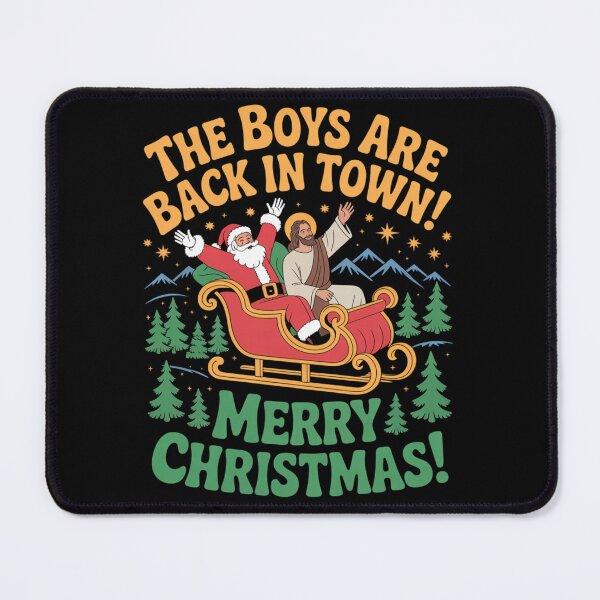 Item preview, The Boys Are Back in Town Merry Xmas Women Men Kid designed and sold by Clairenity Studio.