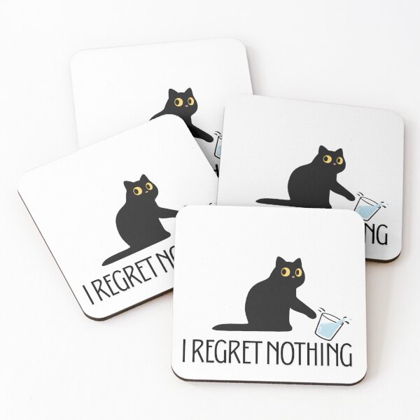 Item preview, Cat Knocking Over Water Glass Funny designed and sold by ScáthSolasLife.