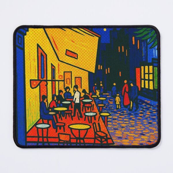 Item preview, Cafe Terrace at Night - Pop Art Reimagining designed and sold by ThanksForToday.