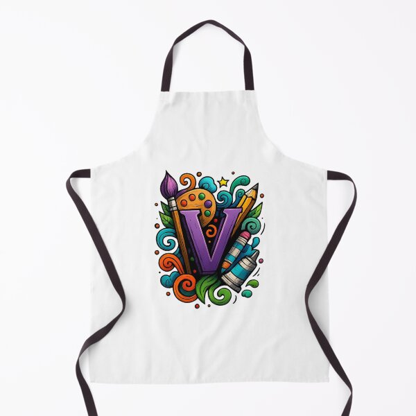 Item preview, V for Vibes – Artistic Letter Splash designed and sold by luckyyouth.