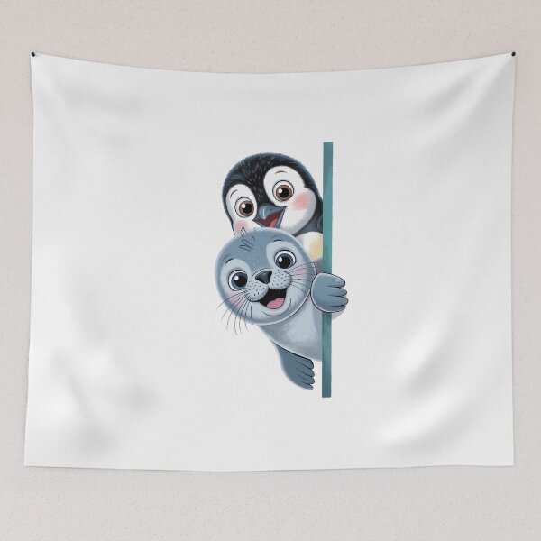 Item preview, Peeking Penguin and Seal  designed and sold by jkrphoto.