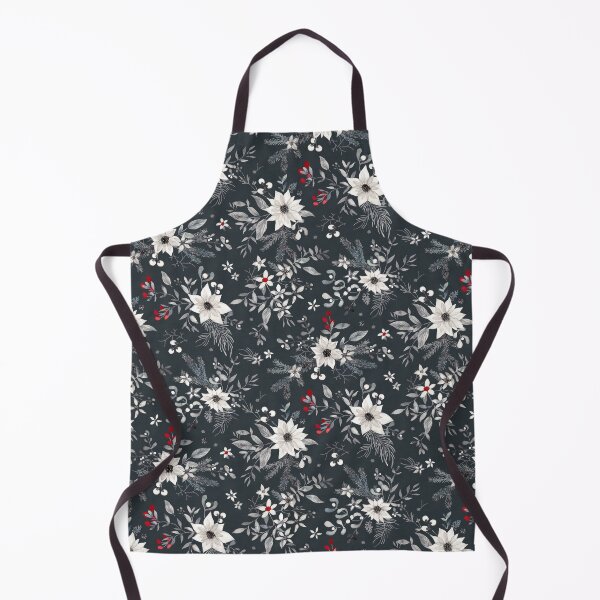 Item preview, Vintage Christmas classic winter watercolor floral gray white red designed and sold by Lolah-Studio.
