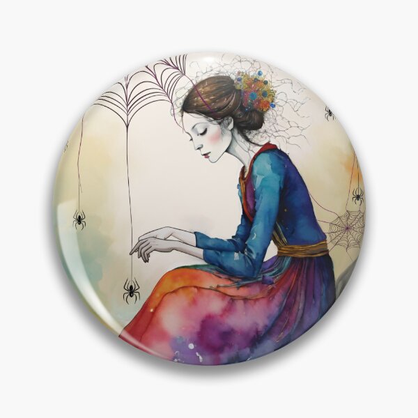Item preview, Weaver of Fate: Arachne – Dreamy Mythological Illustration designed and sold by Sarah Nestheide.