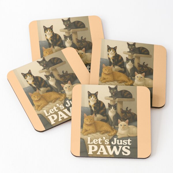 Item preview, Let's just paws. designed and sold by meow station inc.