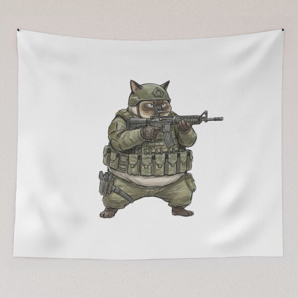 Item preview, Tactical Cat designed and sold by RAWLIFEGRAPHIC.