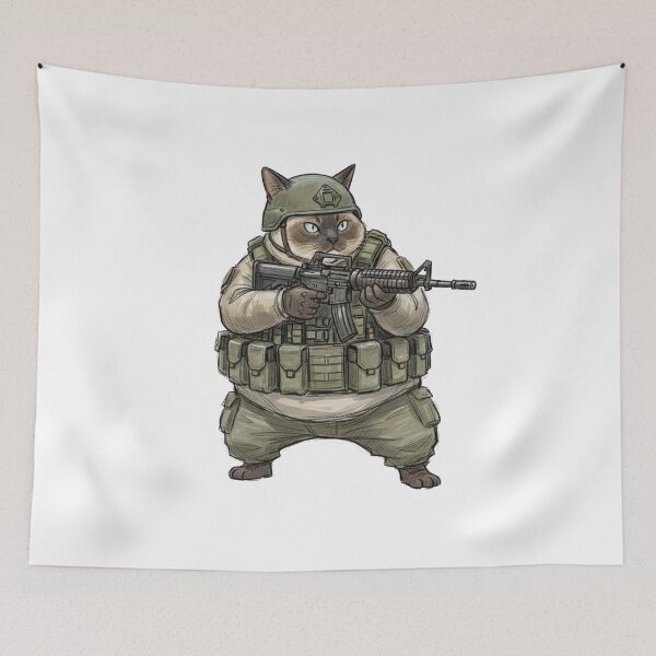 Item preview, Tactical Cat designed and sold by RAWLIFEGRAPHIC.