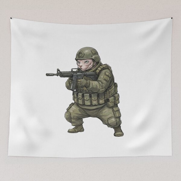 Item preview, Tactical Cat designed and sold by RAWLIFEGRAPHIC.