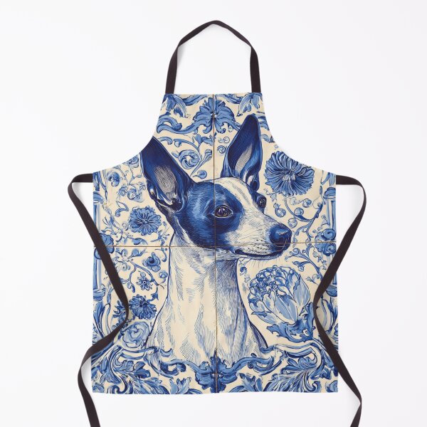 Item preview, Curious Blue Dog in Azulejos of Portugal/ Tiles designed and sold by regiaart.