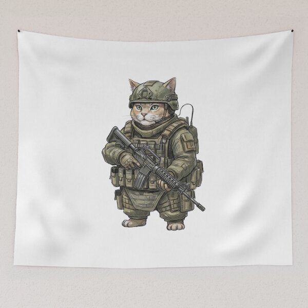 Item preview, Tactical Cat designed and sold by RAWLIFEGRAPHIC.
