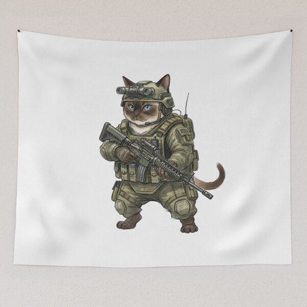 Item preview, Tactical Cat designed and sold by RAWLIFEGRAPHIC.