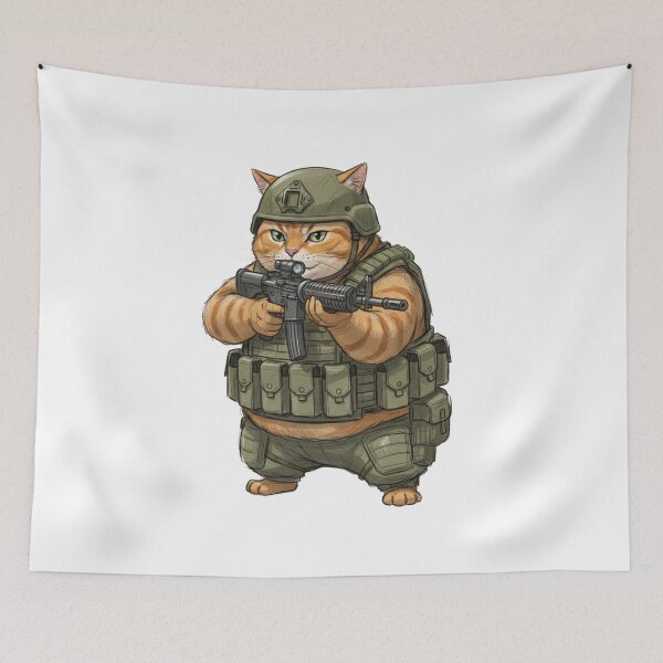 Item preview, Tactical Cat designed and sold by RAWLIFEGRAPHIC.