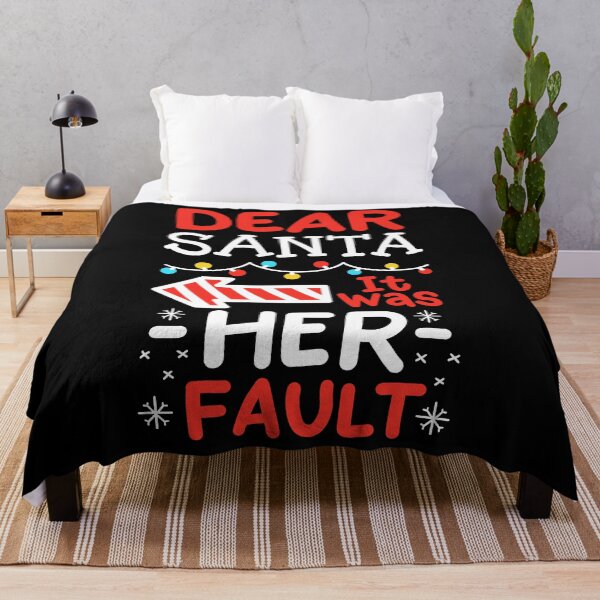 Item preview, Dear Santa It Was Her Fault: Funny Christmas Arrow Design designed and sold by ChaaiTee.