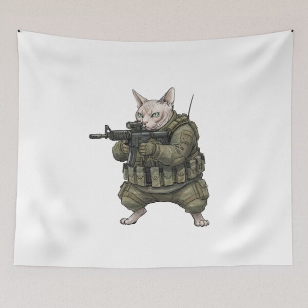 Item preview, Tactical Cat designed and sold by RAWLIFEGRAPHIC.