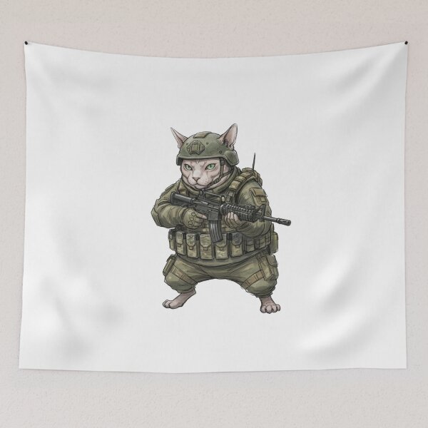 Item preview, Tactical Cat designed and sold by RAWLIFEGRAPHIC.