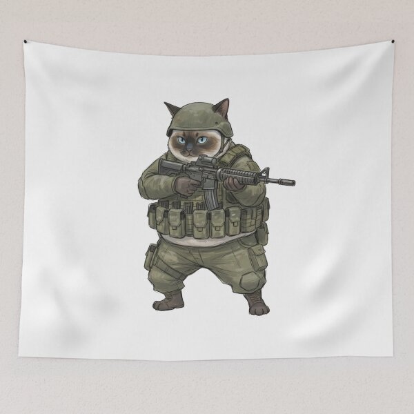 Item preview, Tactical Cat designed and sold by RAWLIFEGRAPHIC.