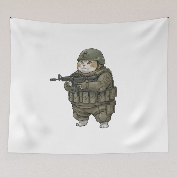 Item preview, Tactical Cat designed and sold by RAWLIFEGRAPHIC.
