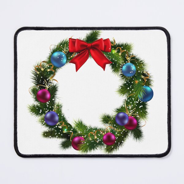Item preview, Christmas Wreath illustration designed and sold by PIXEL POP DESIGNS - Beyond the Norm!.