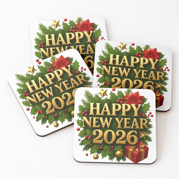 Item preview, Luxury Happy New Year 2026 PNG, Gold 3D Text, Transparent Background, Festive Holiday Clipart designed and sold by FUIRY .