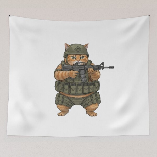 Item preview, Tactical Cat designed and sold by RAWLIFEGRAPHIC.