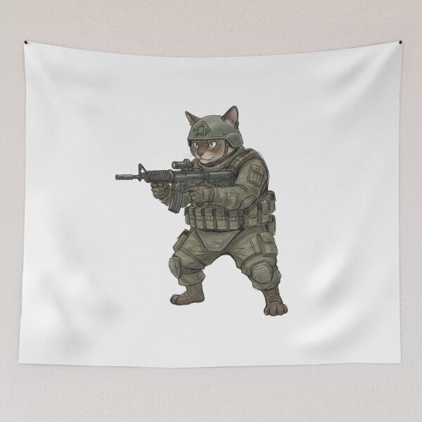 Item preview, Tactical Cat designed and sold by RAWLIFEGRAPHIC.