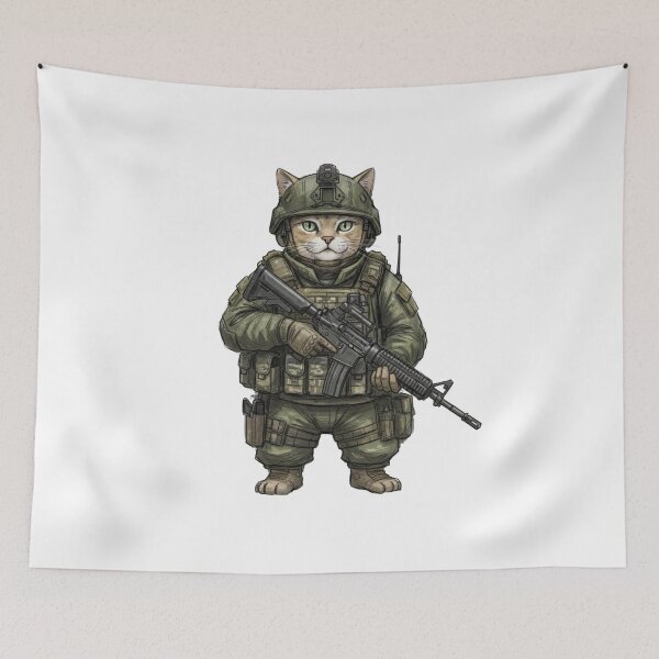Item preview, Tactical Cat designed and sold by RAWLIFEGRAPHIC.