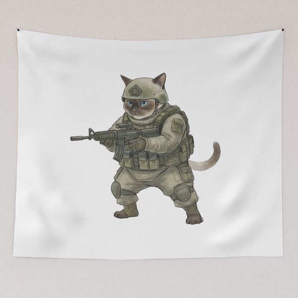 Item preview, Tactical Cat designed and sold by RAWLIFEGRAPHIC.