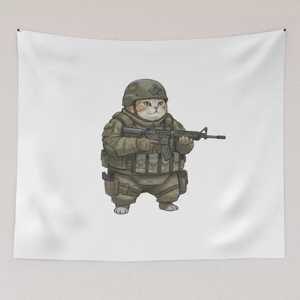 Item preview, Tactical Cat designed and sold by RAWLIFEGRAPHIC.