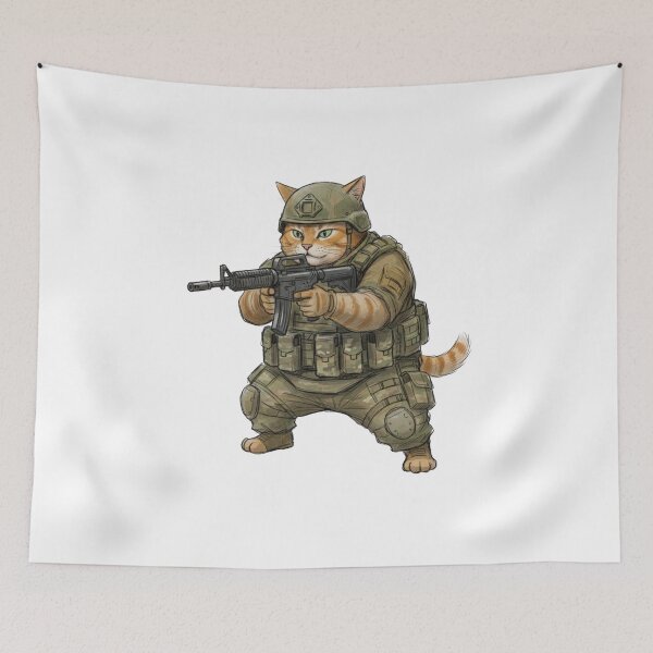 Item preview, Tactical Cat designed and sold by RAWLIFEGRAPHIC.